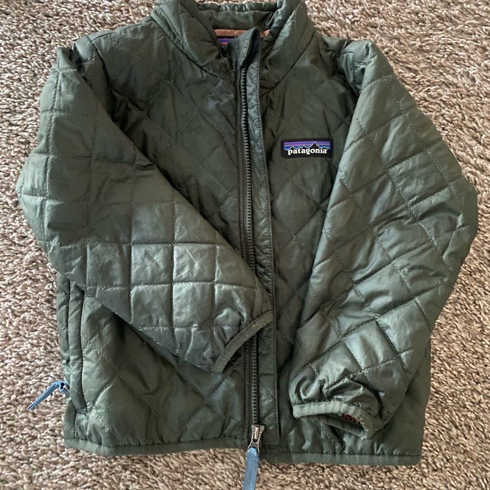 Patagonia Kids Green Quilted Jacket